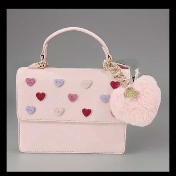 Betsey Johnson Handbags - Betsey Johnson Pink Heart Mini Bag New